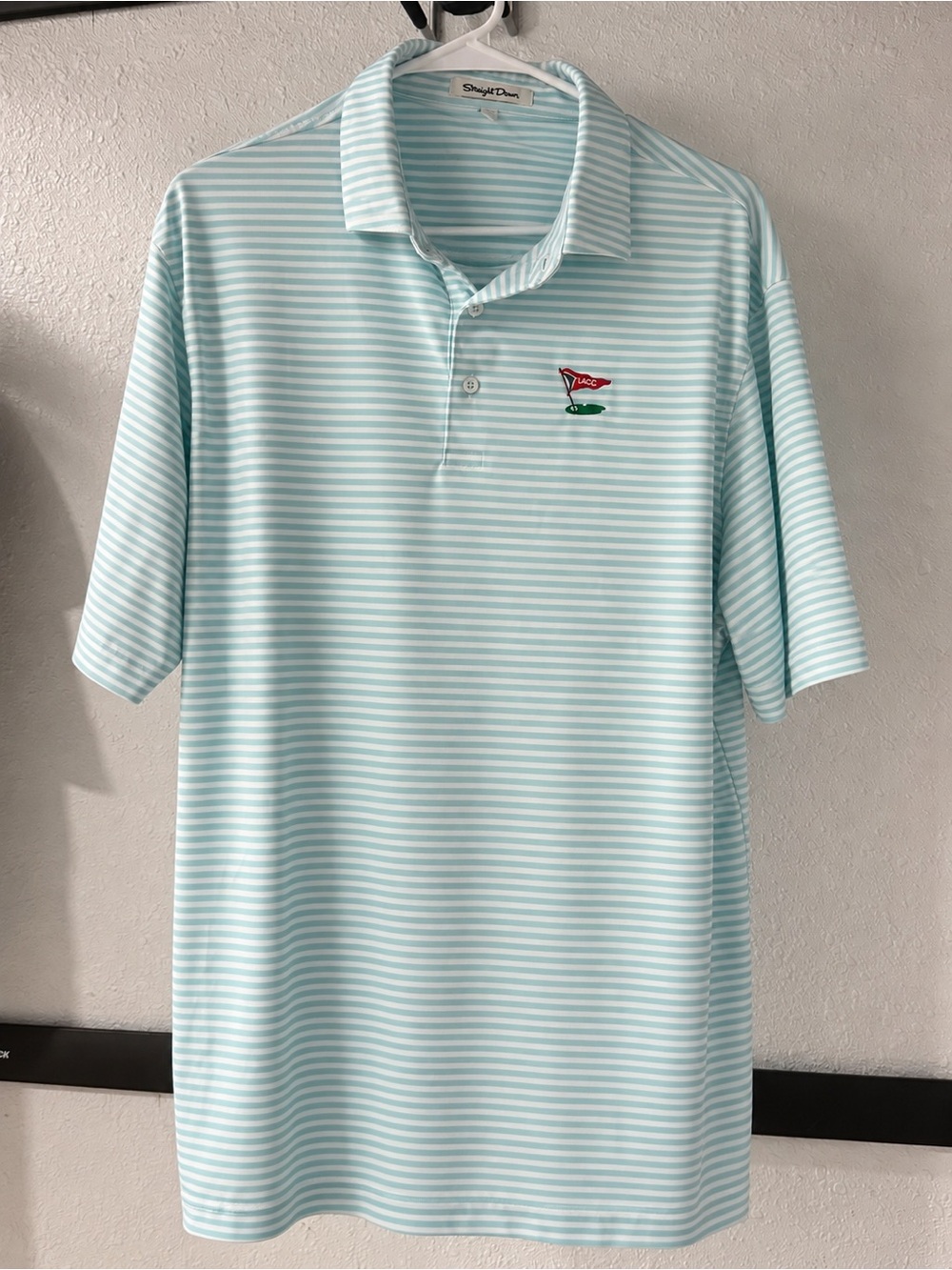 Men's Straight Down Golf shirt XL Light Blue